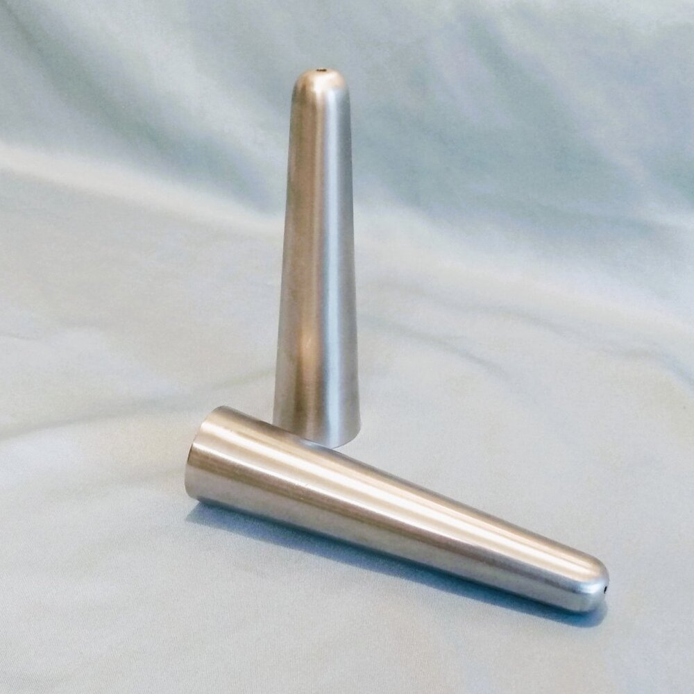 Vintage Stainless Steel Salt and Pepper Set-Old Mill-England-Robert Welch